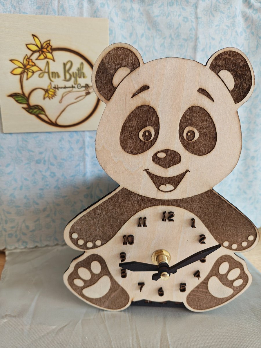 Cute Panda Clock