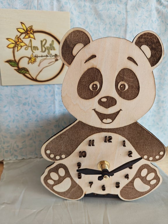 Cute Panda Clock