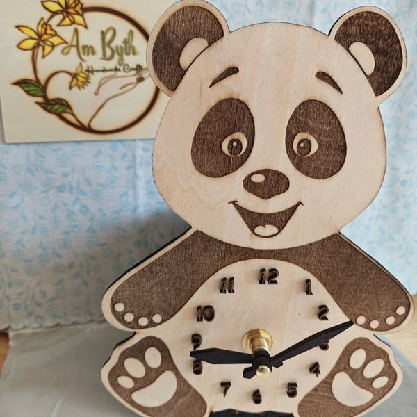Cute Panda Clock