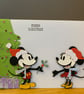 Handmade Minnie & Mickey Christmas Card – Festive Holly Christmas Card - Image 3