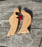 Handcrafted Pair of Doves Ornaments - Image 3