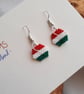 Hungarian Flag Themed Earrings - Image 2