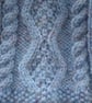 Small Pretty Blue Aran Dog Coat Jumper (A115) - Image 4