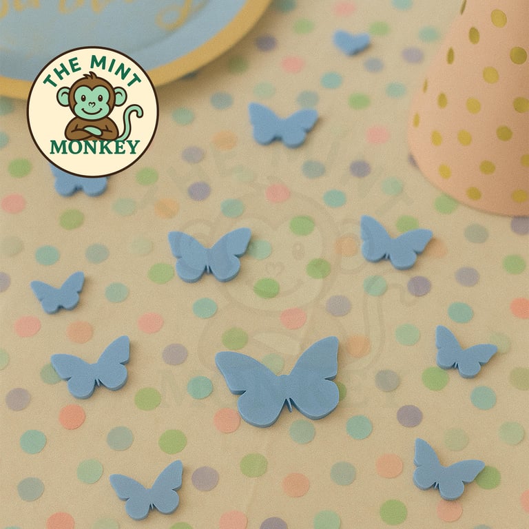 Butterfly Acrylic Confetti: Party & Craft Embellishments