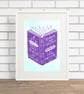Billy Connolly ’Vocabulary’ Limited Edition, Hand Printed, Screen Print