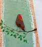 Handmade Sea Glass Robin Rustic Wall Art, Natural Décor, One-off Keepsake - Image 4