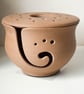 SOLD - 3D Printed wooden yarn bowl with lid - large