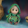 Sale Tiny Magical Gnome 'Folly' with stars and cat OOAK Sculpt