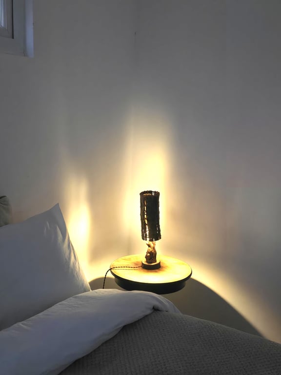 Natural Home made Table Lamp