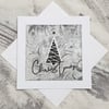 Silver Christmas Tree Card