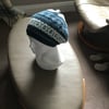 Fair isle slouchy hat 