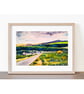 Clearbrook  Devon Dartmoor Landscape Original Watercolour Painting Mounted - Image 2