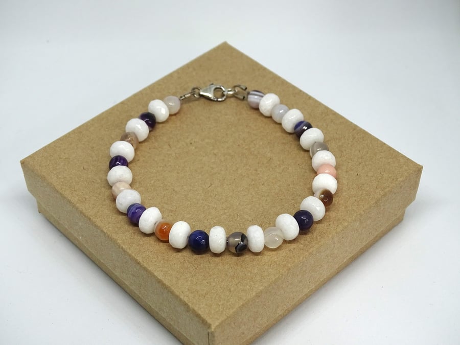 Agate & Quartz Bracelet