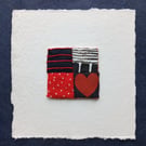 No 8 Miniature Textile Art Quilt