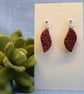 Organic Leaf Shape Drop Earrings