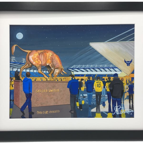 Oxford. Framed & Unframed Art Print Utd United Football FC, Stadium Gift