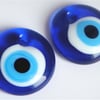 Evil EyeLucky EyeNazar Amulet Glass Beads x2