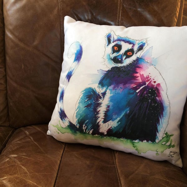 Lemur Faux Suede Cushion