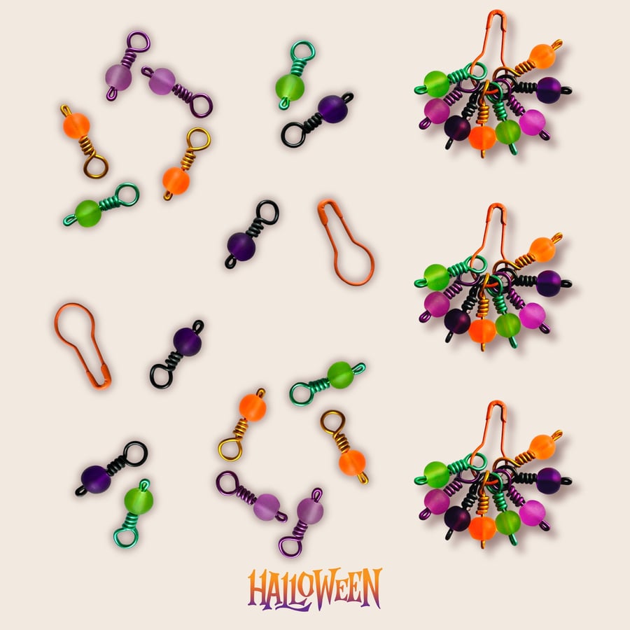 Halloween Stitch Markers - Spooky Pops