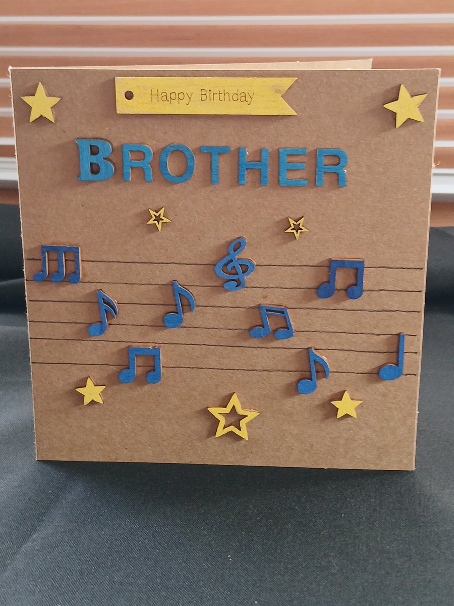 Handmade, brother birthday card 