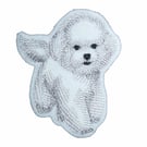 Bichon Frise embroidered patch