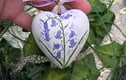 Ceramic heart baubles