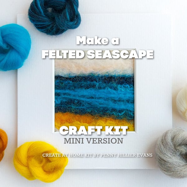  CRAFT KIT Create your own MINI FELTED SEASCAPE 