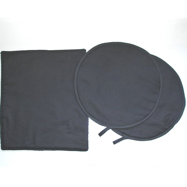 AGA Induction Hob And Lid Covers R7 150 Black With Black Backs