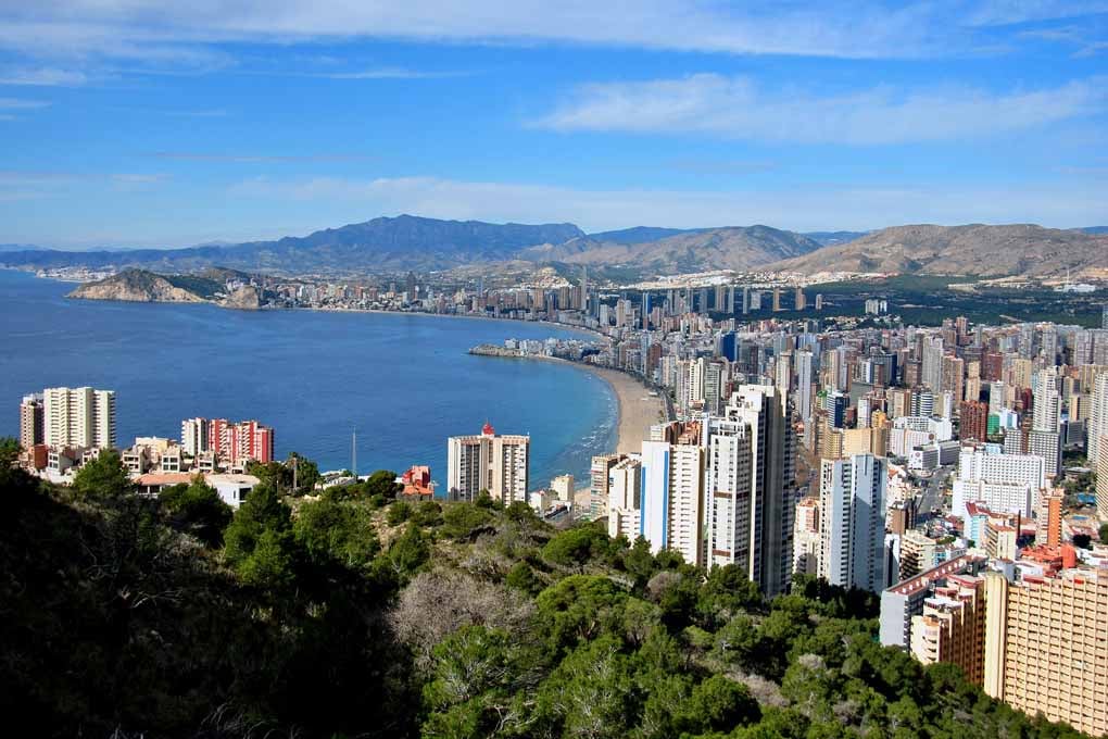 Benidorm Cityscape Skyline Spain Photograph Print