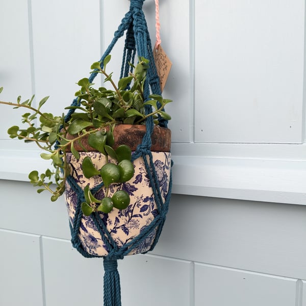 Eco Cotton Macramé Hanging Basket Plant Pot Holder