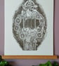 'Welcoming Winter' Linocut Print