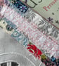 My Favourite Book Bookmark Floral Shabby Chic Bookmark Quilted Patchwork - Image 2