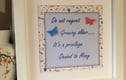 Inspirational framed quotes