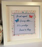 Inspirational Quote Framed Wall Art: Handmade Birthday Gift