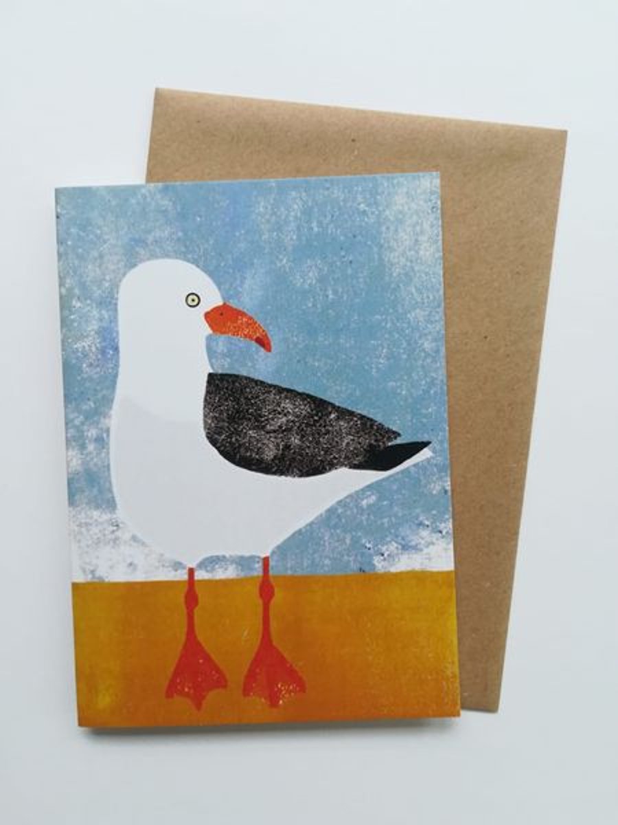 Seagull Blank Greetings Card