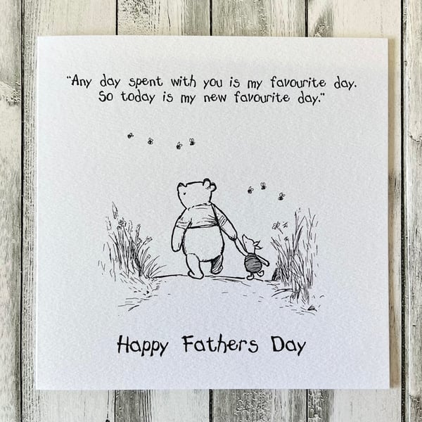 Fathers Day Card Winnie the Pooh Fathers Day Card