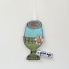 'A Good Egg' Fabric Egg in an EggCup 2