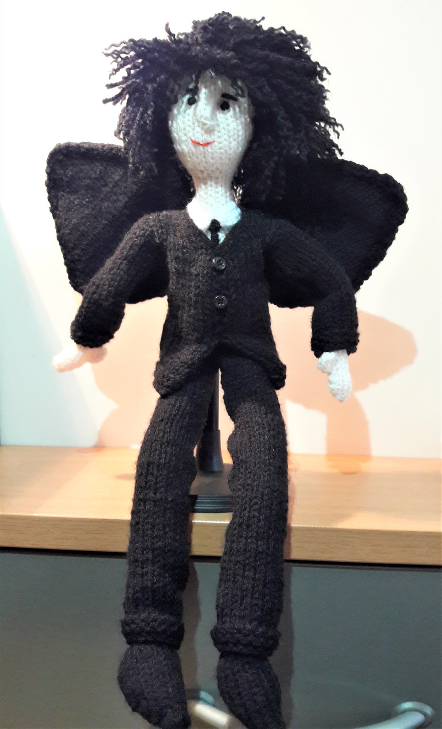 Fairy Prince Collectable figure, hand knitted fairy doll