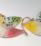 Fused Glass Love Birds Suncatchers - Handcrafted Window Art - Image 5