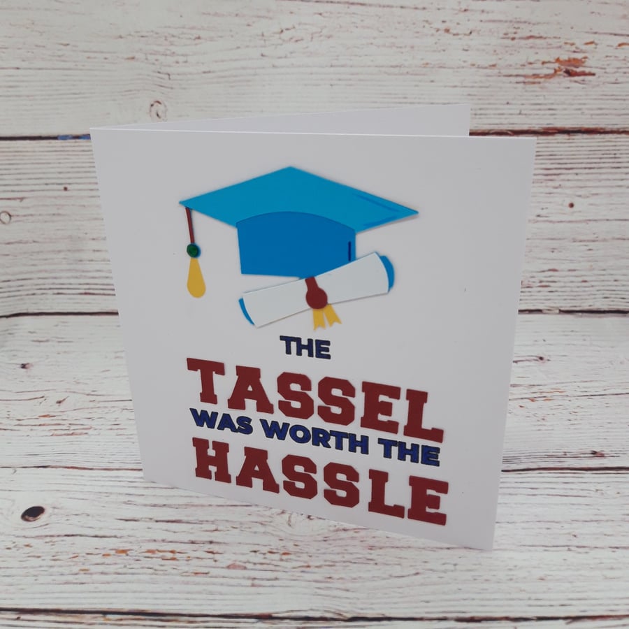 Congratulations Graduation, Examination Card, Funny Graduation Cap Congrats Card