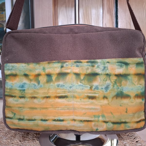 Brown and batik bag