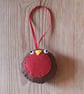Cute Felt Robin Christmas Tree Decoration, Hanging Decoration or Stocking Filler - Image 2