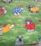 Multi coloured sheep fabric bag - Image 4