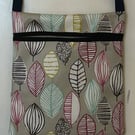 Crossbody oilcloth peg bag 