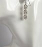 Sweet Pea Sterling Silver Chainmaille Earrings - Image 7