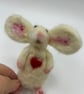 Needle felted mouse 4" high - Image 7