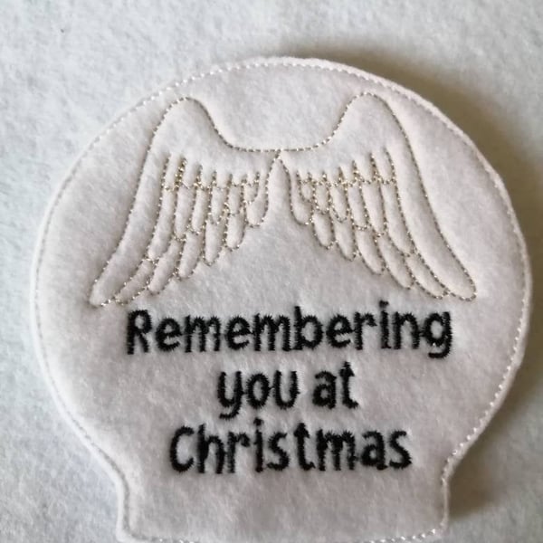 550. Remembering you at Christmas tea light cover.