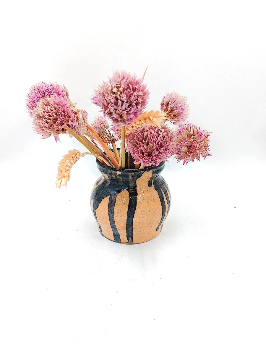 Pottery bud vase, bluegreen pottery bud vase, Pottery art bud vase