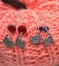 Halloween Pirate Flag Earrings with Colour Choice, Halloween Earrings