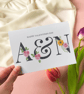 Personalised Happy Valentines Day Card, Custom Initial Card for Partner - Image 2